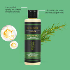 GDS Kerarose Rosemary Shampoo on hair strands adds body