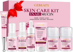 GEBEATY snail mucin cleanser bottle for gentle cleansing and hydration