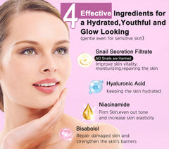 GEBEATY snail mucin serum droplet for deep hydration and revitalization