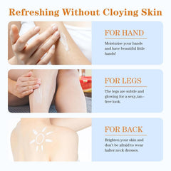 GEBUTP Relief Sun Organic sunscreen packaging tube for travel-friendly use.