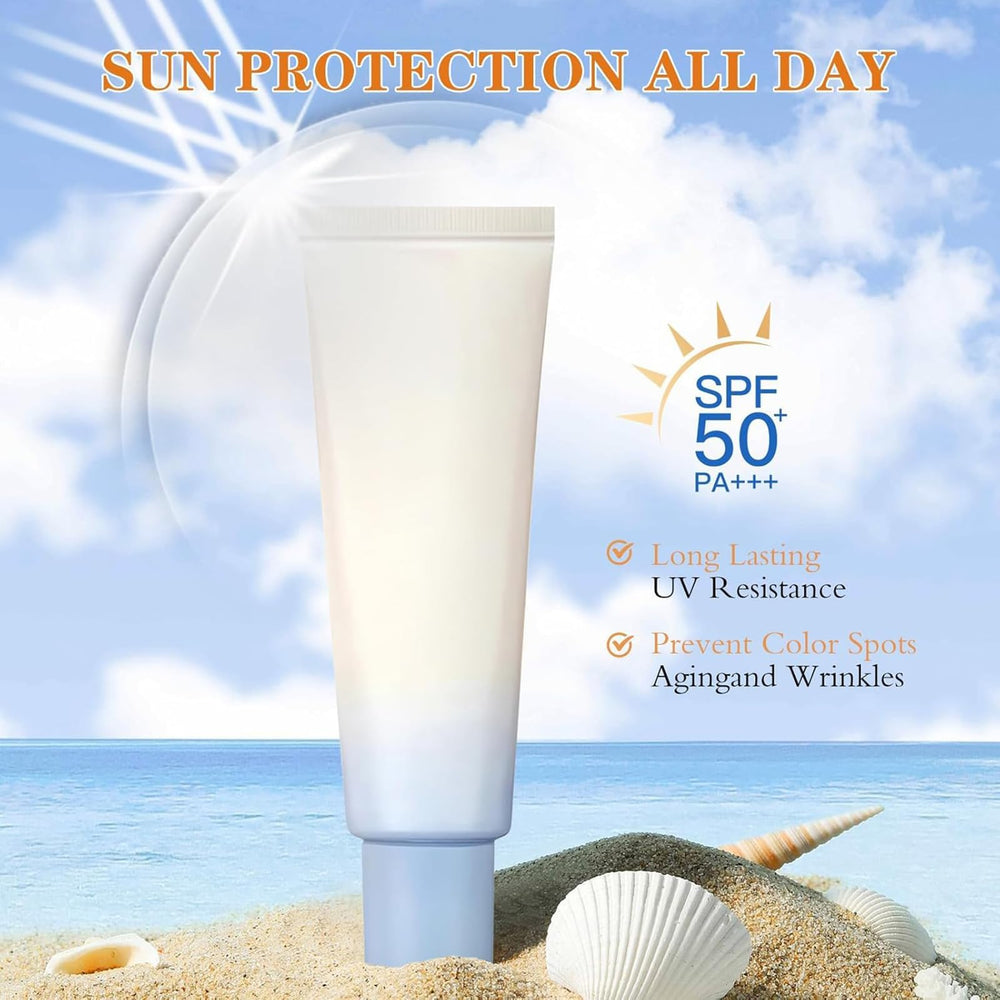 GEBUTP Relief Sun Organic SPF50 label shows broad-spectrum protection for outdoor activities.