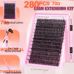 Geeneiya lash bond and seal bottle for durable cluster lashes