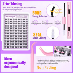Geeneiya invisible band lashes sit close for a seamless look