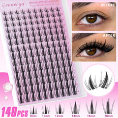 Geeneiya lash clusters application tips image highlights beginner friendly setup