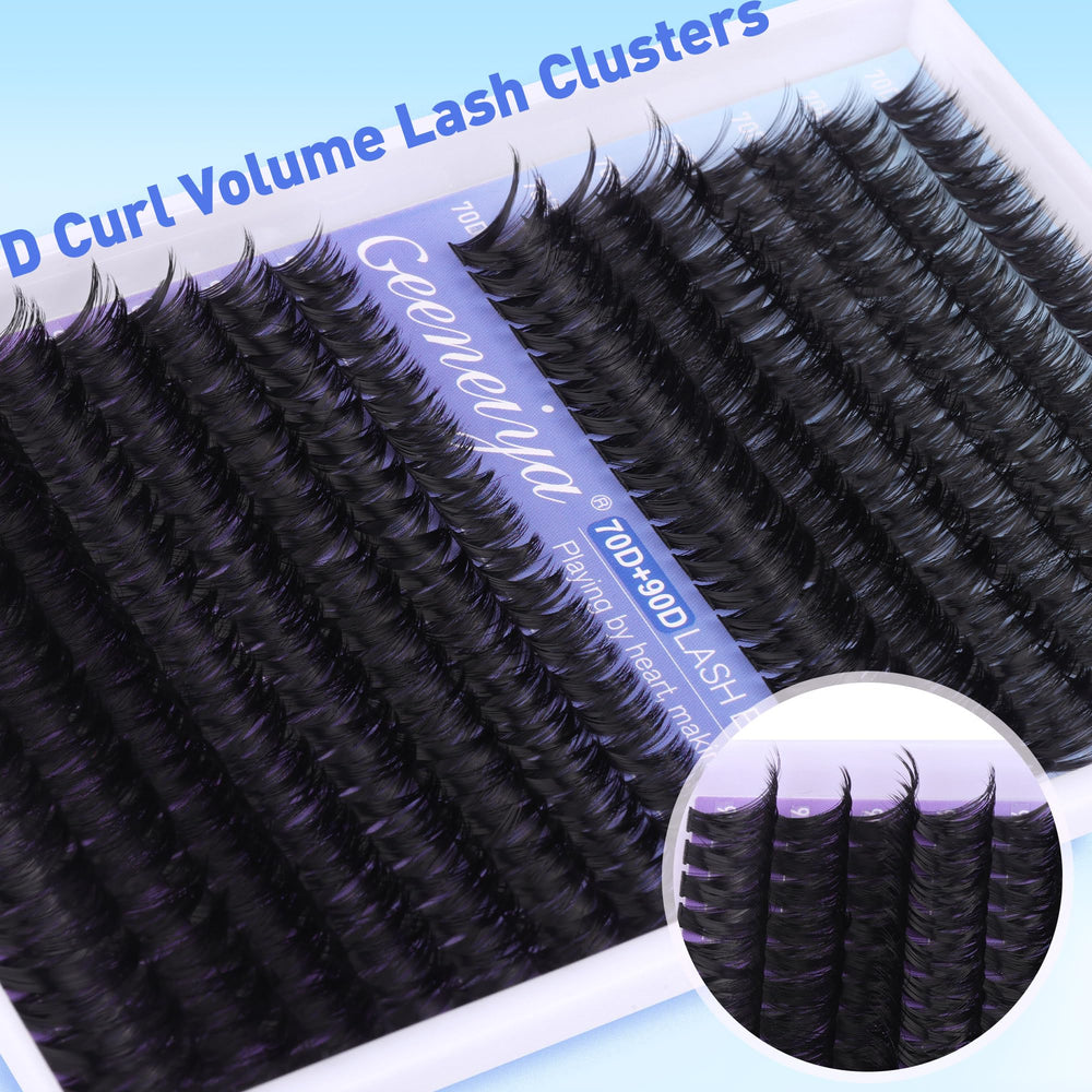 Geeneiya lash tweezers with precision grip for accurate cluster placement