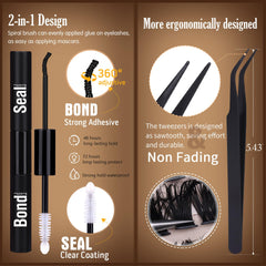 Geeneiya premium lash tweezers for precise placement