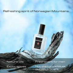 Geir Ness EDP bottle in travel-friendly packaging supports on-the-go freshness