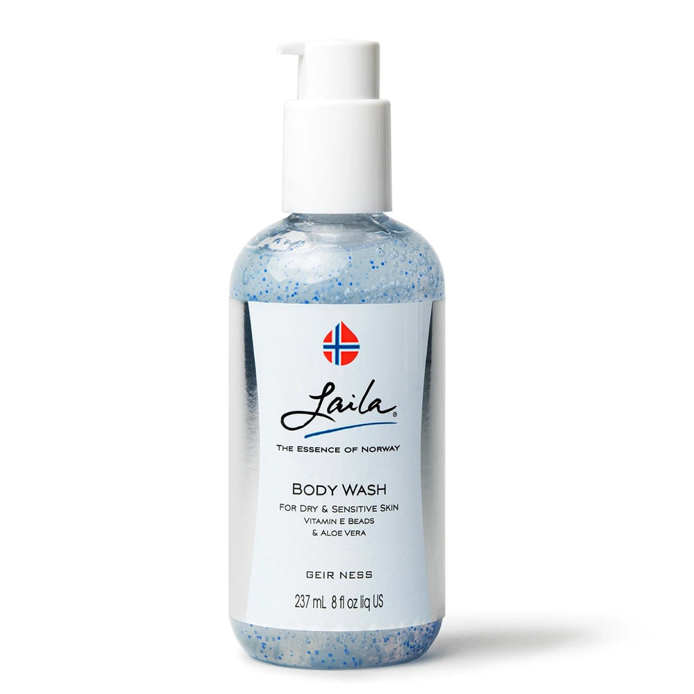 Geir Ness Laila Body Wash bottle front view for a gentle, luxurious cleanse.