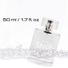 Geir Ness Norsk Snø bottle seen under soft light mood