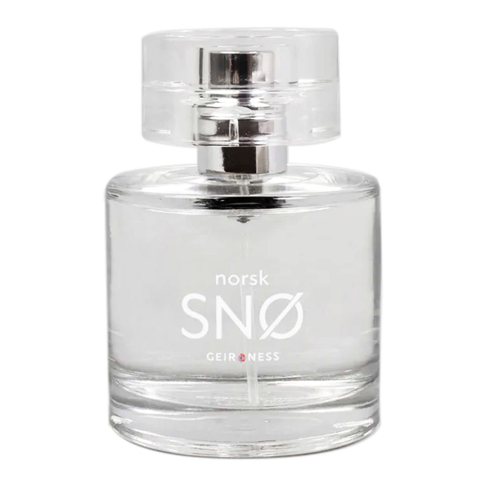 Geir Ness Norsk Snø EDP bottle in display for unisex wear