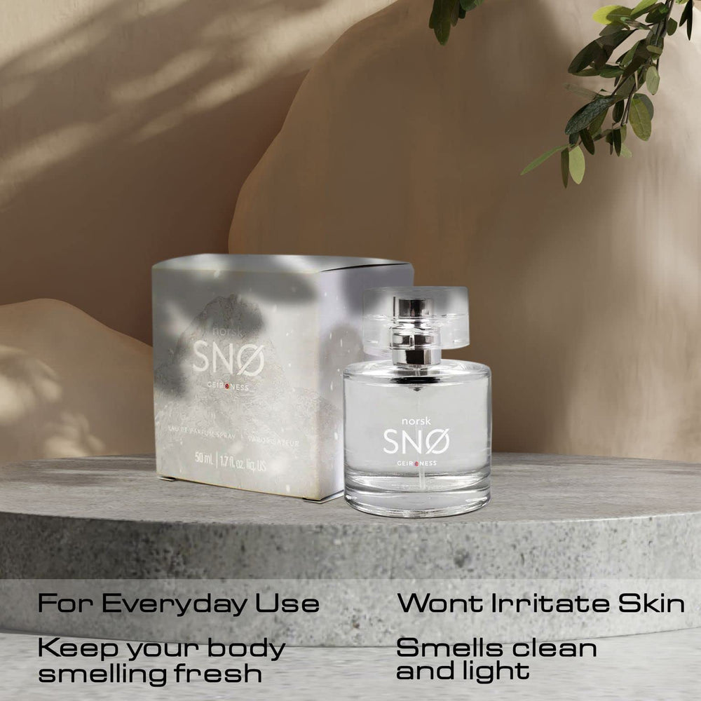 Geir Ness Norsk Snø fragrance drop captures crisp citrus and green notes
