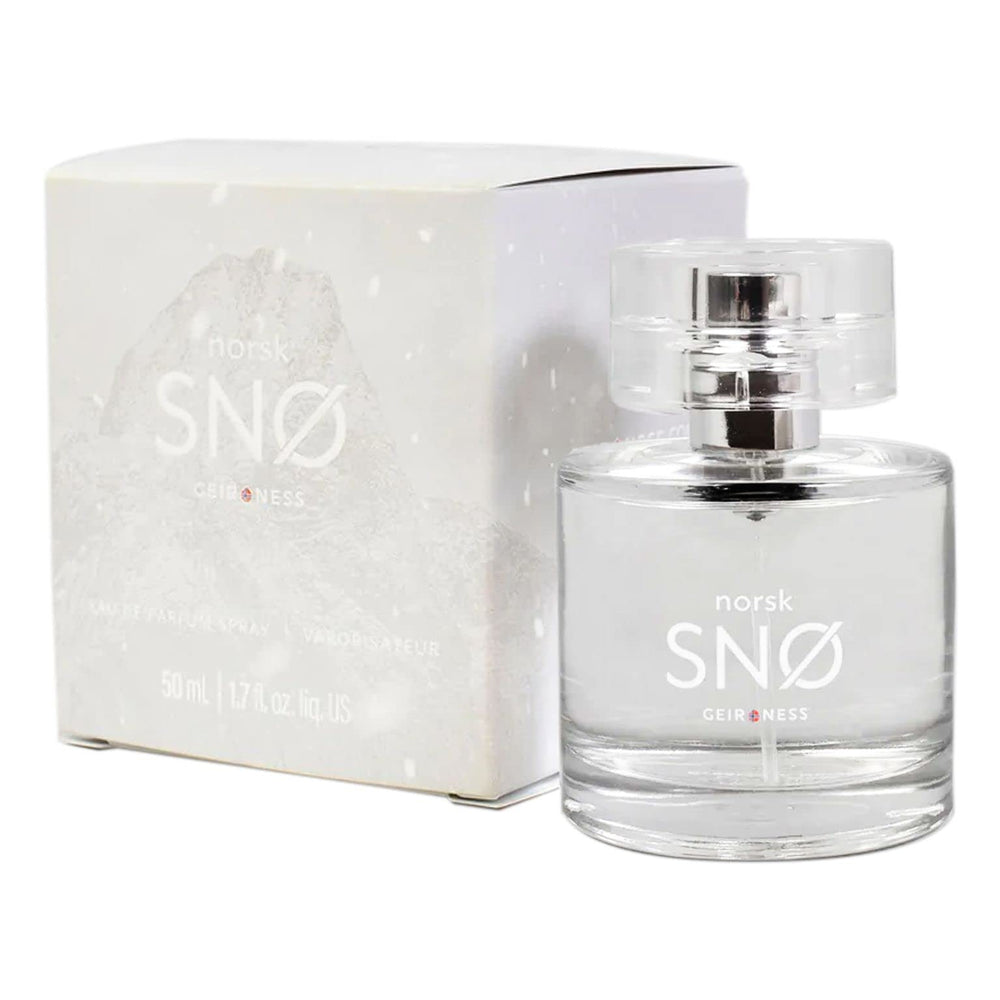 Geir Ness Norsk Snø sprayed on wrist for unisex appeal