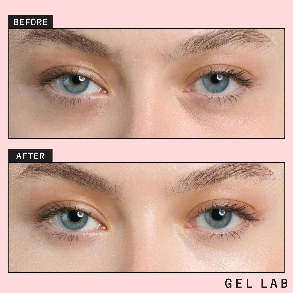 Gel Lab Renew under-eye patches gel texture close-up shows hydration