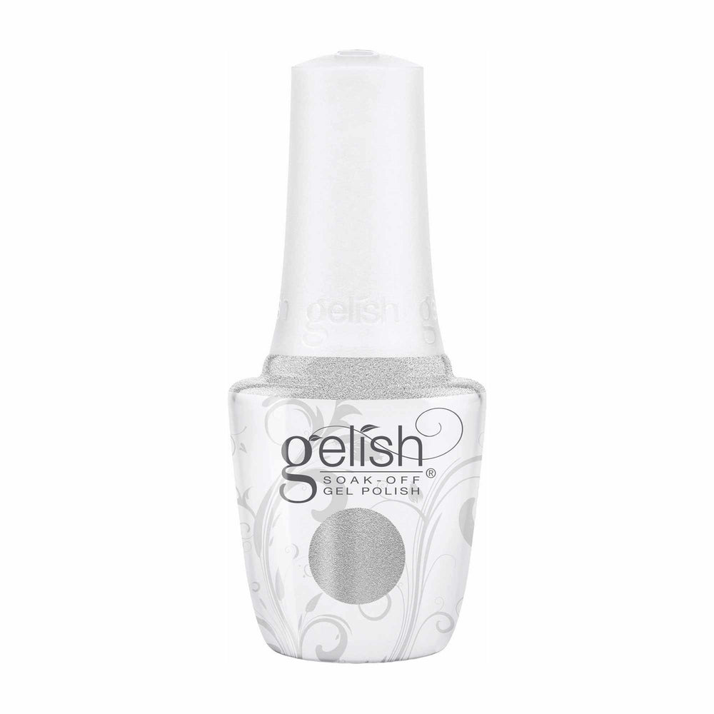 Gelish Fashion Above All Disney Villains Silver Metallic bottle for quick LED cure and smooth application
