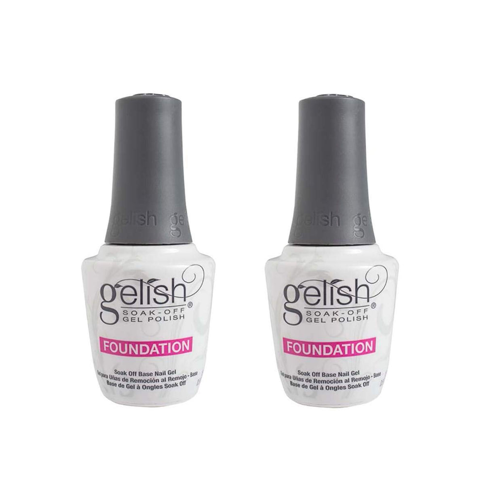 Gelish Harmony bottle-front view, a premium base coat for smooth application and durable results.