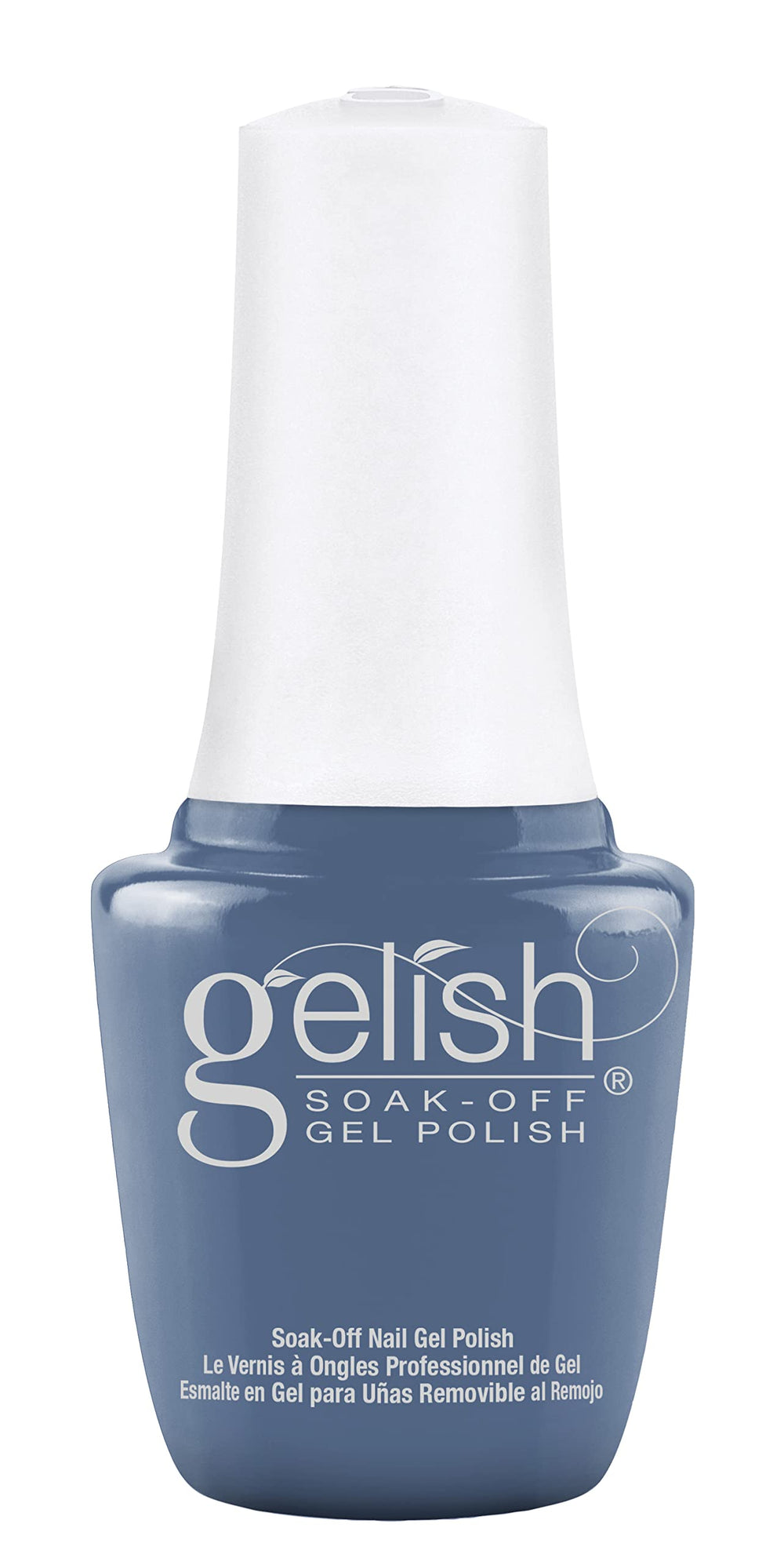 Gelish Mini Test The Waters slate blue polish bottle for salon-quality spring nails