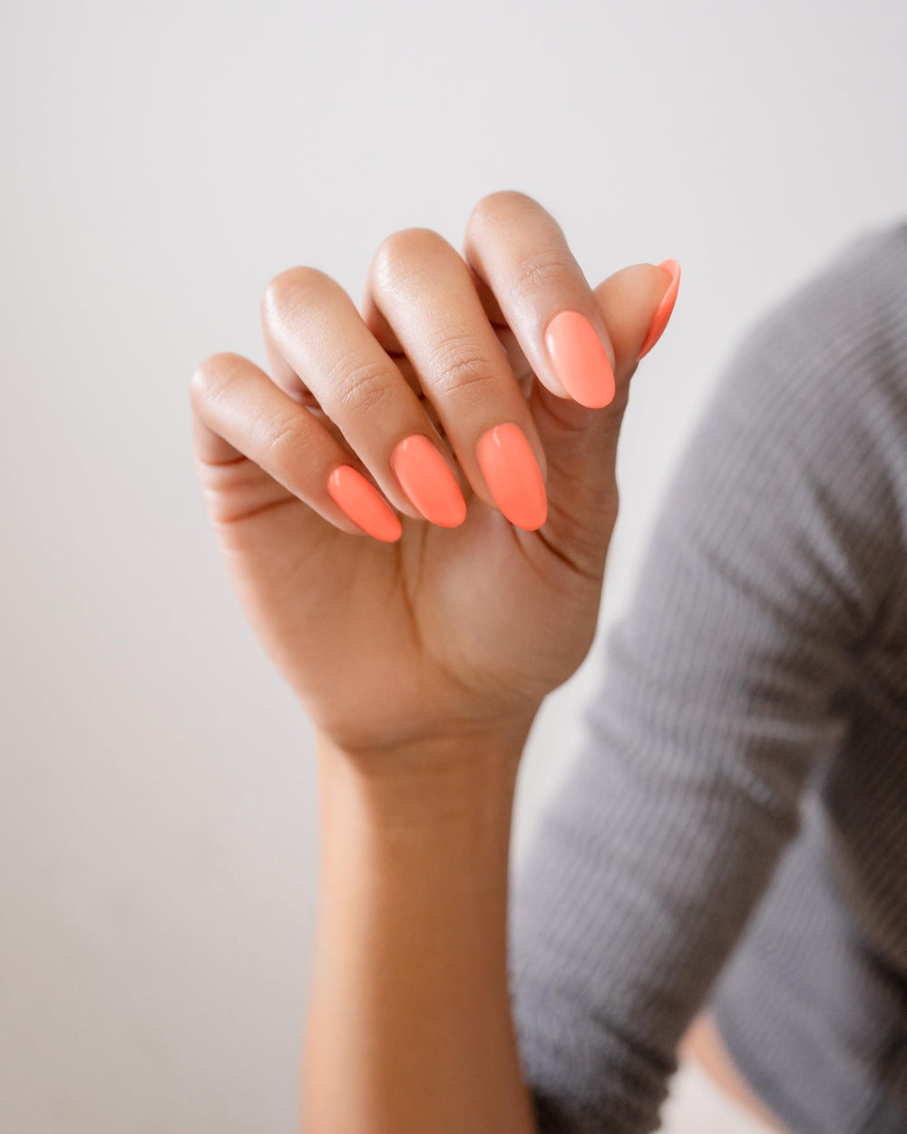 Gelish formula with calcium and biotin supports nails during application.