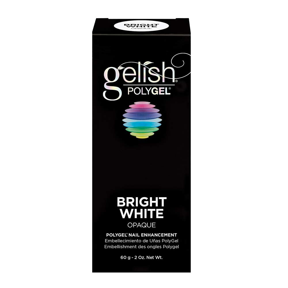 Gelish PolyGel Brand sculpting session with brush and slip solution for precise shapes.