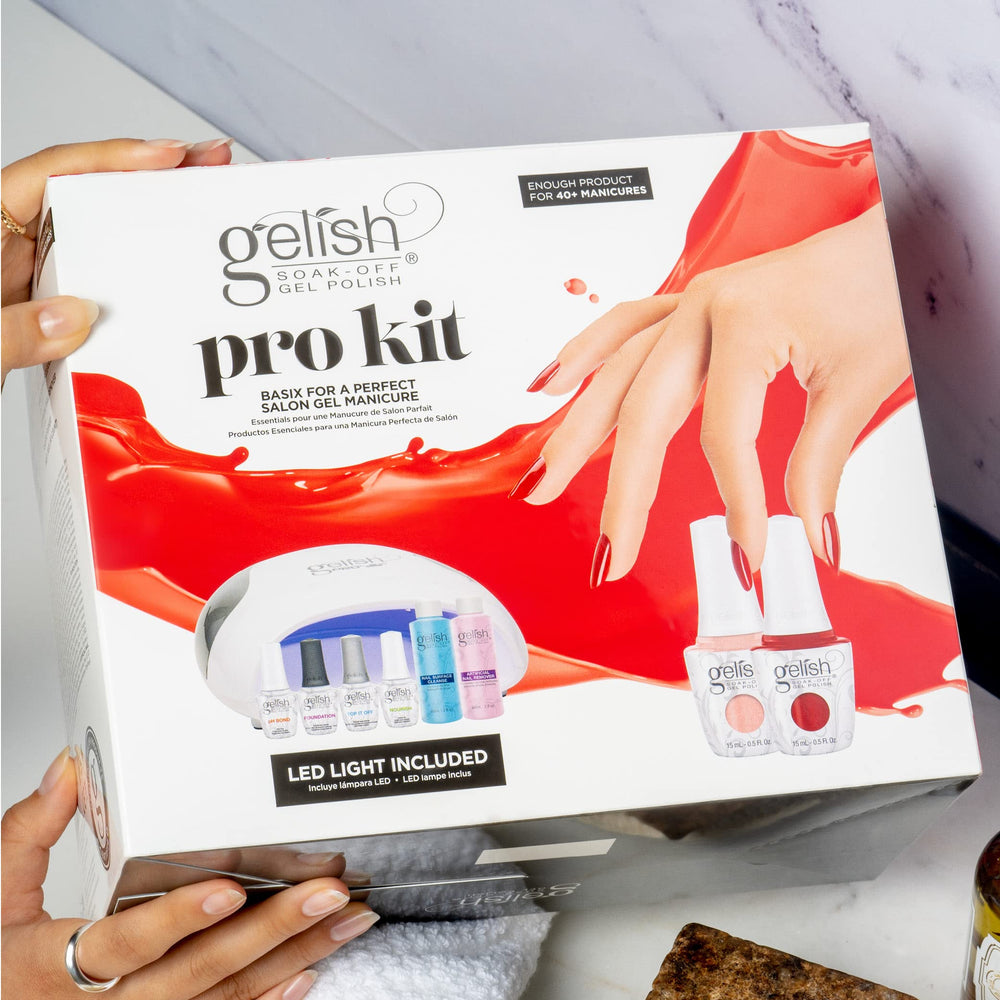 Gelish PhBond base coat readying nails for strong adhesion.