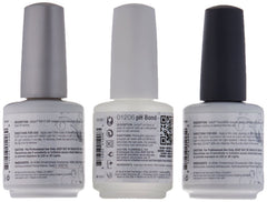 Gelish Top It Off bottle delivers a glossy, chip-resistant finish for long-lasting shine.