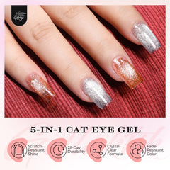 GELLAKTIK magnet demonstrates dense magnetic effect on the nails.