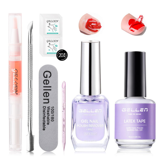Gellen Gel Remover Pro Kit main view showing a complete at-home removal solution