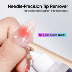 Gellen acetone-free nail remover with odor-free formula for gentle glue removal.