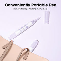 Easy-step usage with Gellen remover pen for clean results.