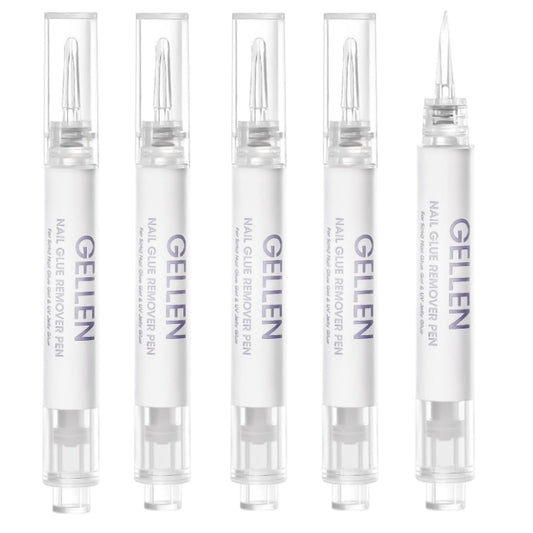 Gellen Nail Glue Remover Pen with precision nozzle for controlled, quick removal.