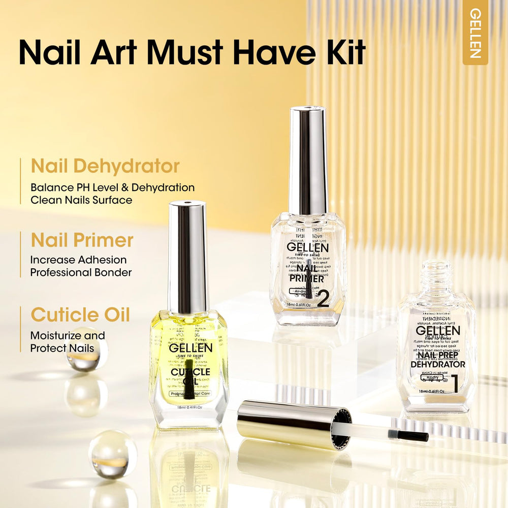 GELLEN Nail Primer adhesion boost for stronger, longer-lasting manicure.