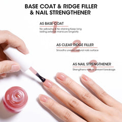GELLEN nail-strengthener base coats help fortify thin, brittle nails.