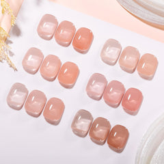 GELLEN Nude gel polish set for a versatile French manicure base.