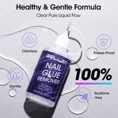 Gellen removal stick helps lift and create a gap during glue removal.