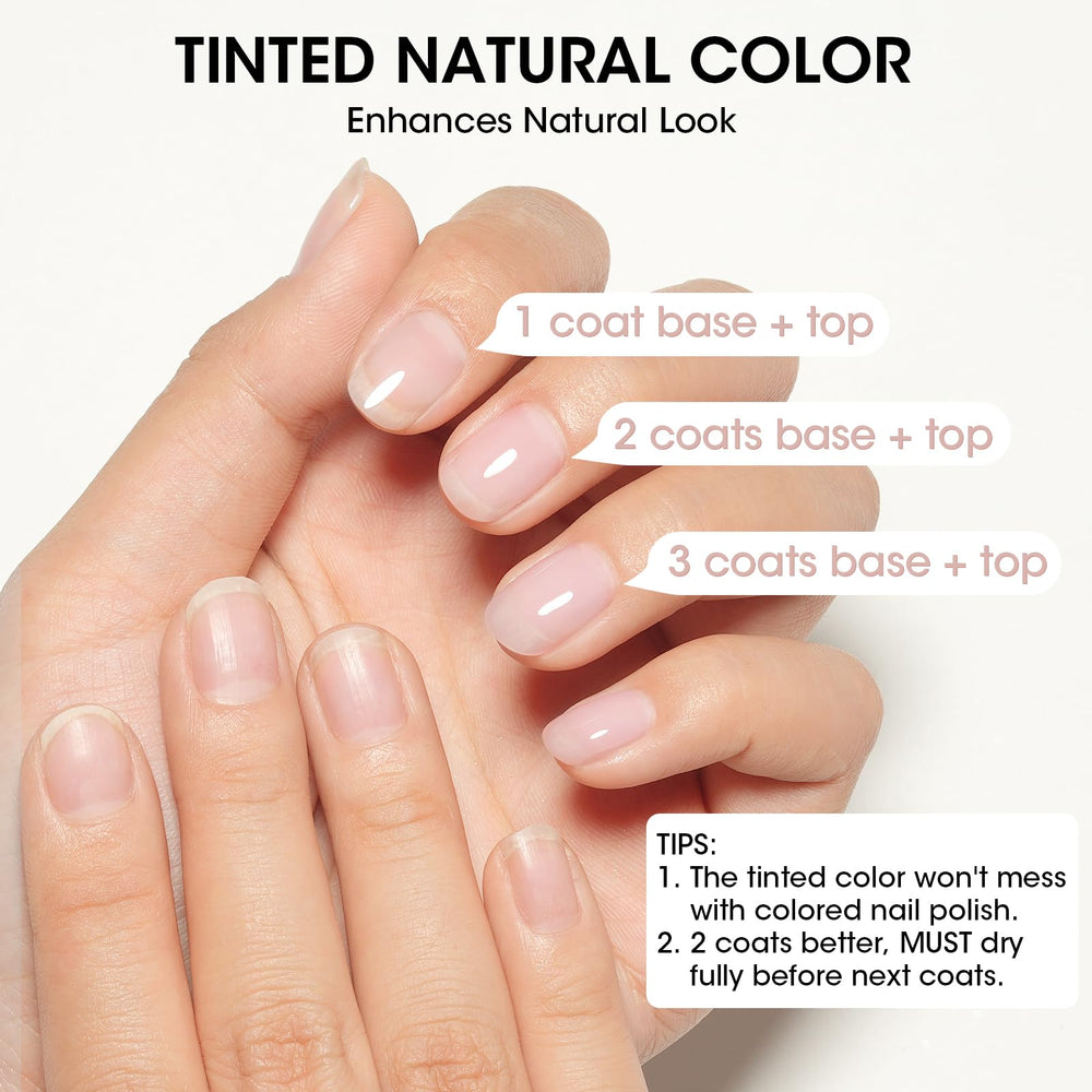GELLEN 3-in-1 base coat, strengthener and ridge filler for streamlined nails.