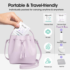 GELLEN travel kit in compact packaging for quick style changes anywhere.