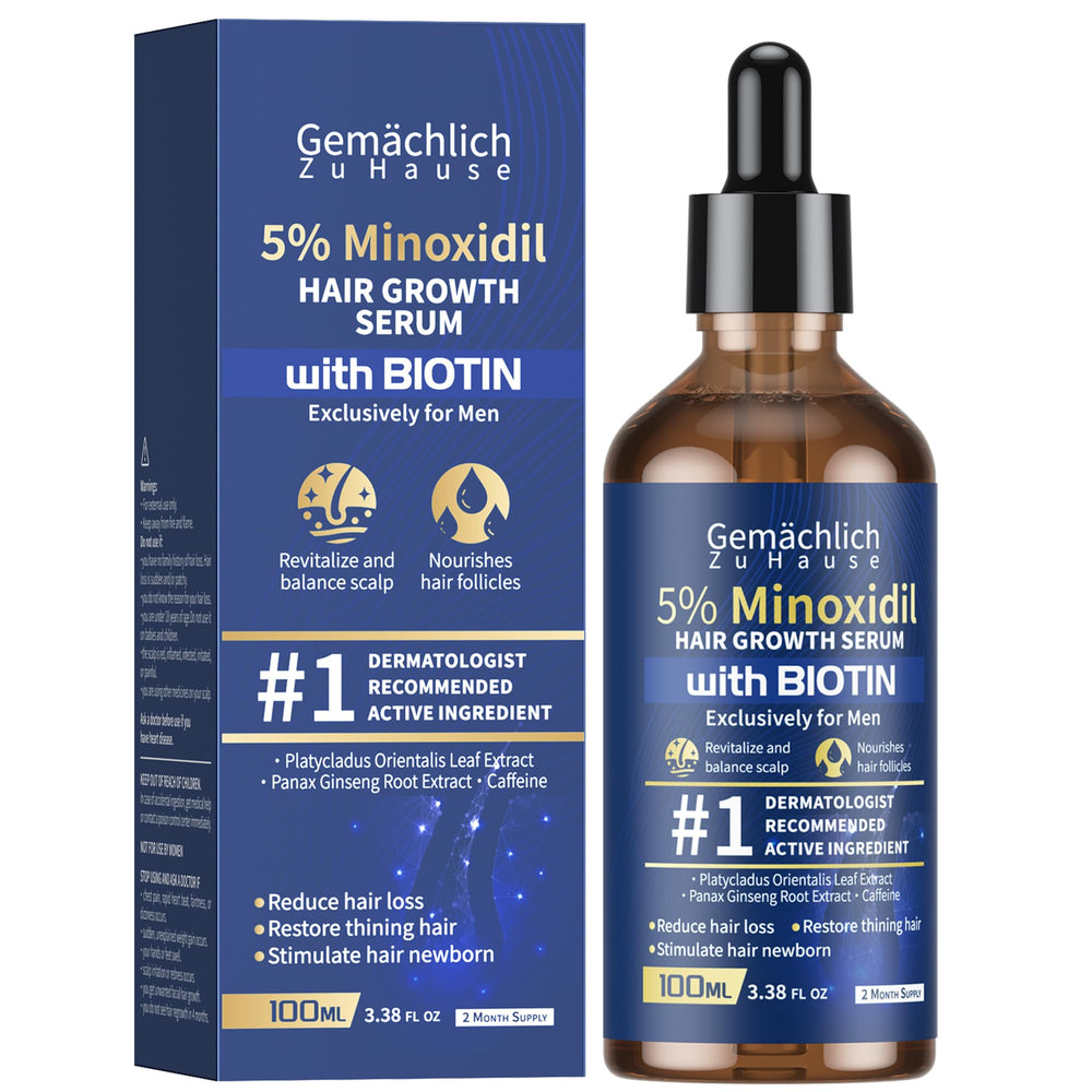 Gemächl ich Zu Hause Minoxidil bottle for at-home hair regrowth.