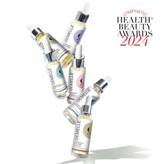 Gemelle Lymphatic Face Oil rose geranium scent enhances massage.