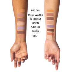 Gen See Orchid 03 soft matte lilac applied as eyeliner for precise wing.