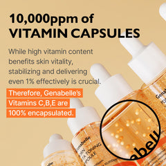 Genabelle PDRN Vita texture on skin indicating hydration.