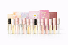 Generic perfume vial discovery set shows 12 choices for easy fragrance comparison.