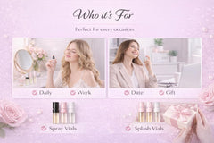Random selection of designer fragrances in mini vials.