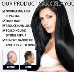 Generic Hair Dye Color Shampoo applying on hair sample in hand for quick use.