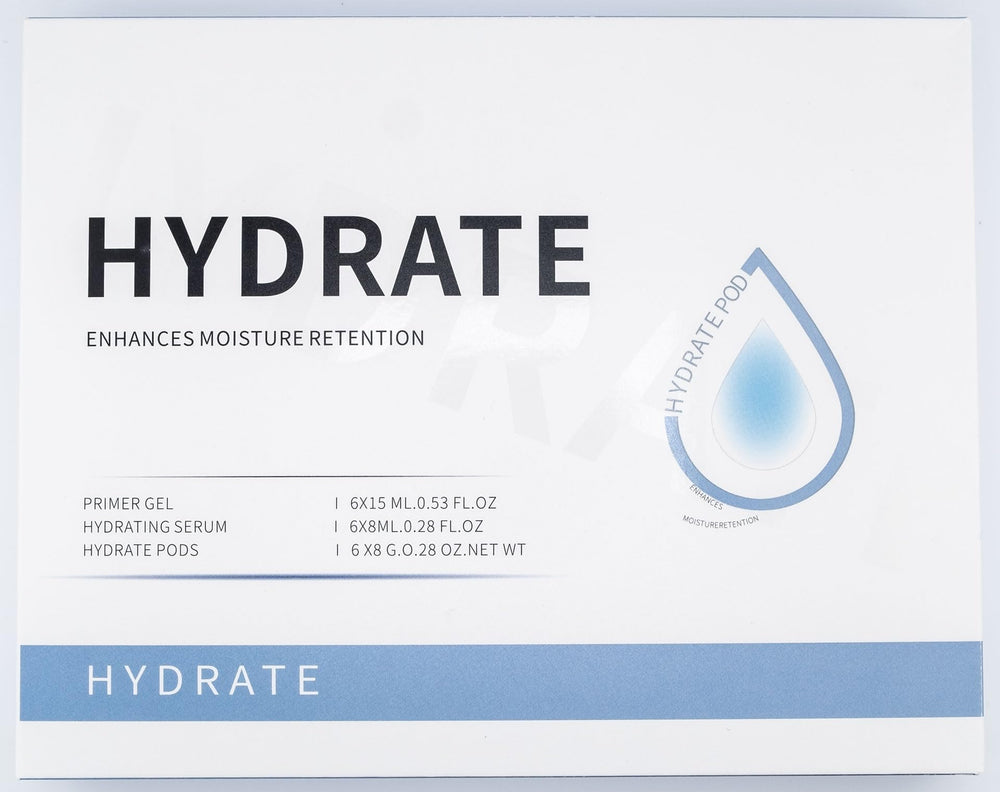 Generic Hydrate Pods Primer Gel bottle ready to activate the treatment.