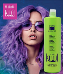 Generic Kuul Cure Me Shampoo with UV filter protecting hair from sun.