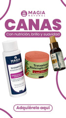 In-use view of the Generic Magia Natural kit showing a simple hair-care routine.