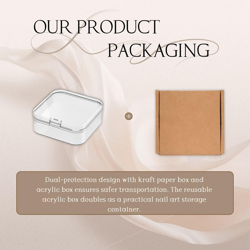 Generic reusable nails with almond shape ready for at-home manicure.