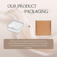Generic reusable nails with almond shape ready for at-home manicure.