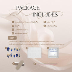 Generic press-on nails with adhesive tabs for quick, secure wear.