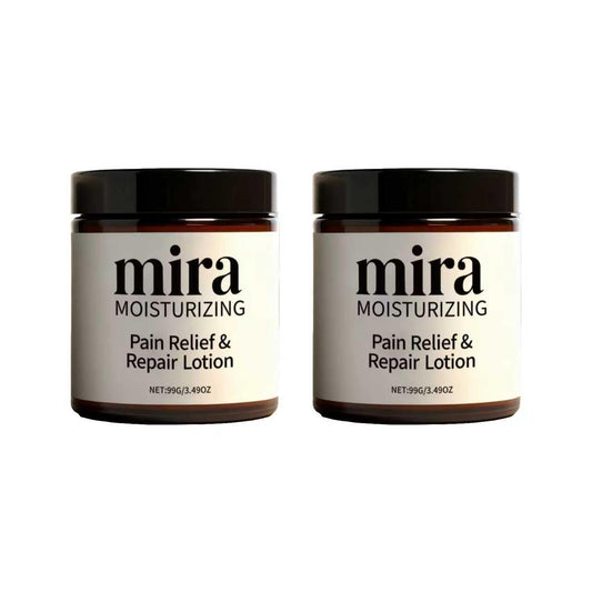 Generic Relief Repair Lotion bottle front highlights natural formula and quick absorption.