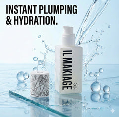 Serum layered with moisturizer, suitable for morning and evening routines.
